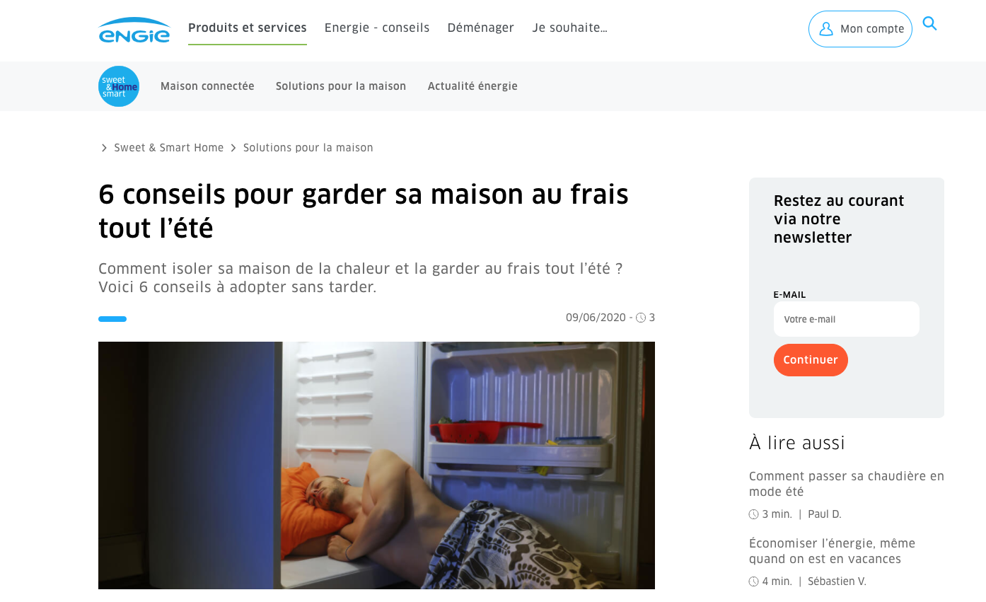 Engie Electrabel se sert du marketing de contenu pour se démarquer de ses concurrents sur Internet