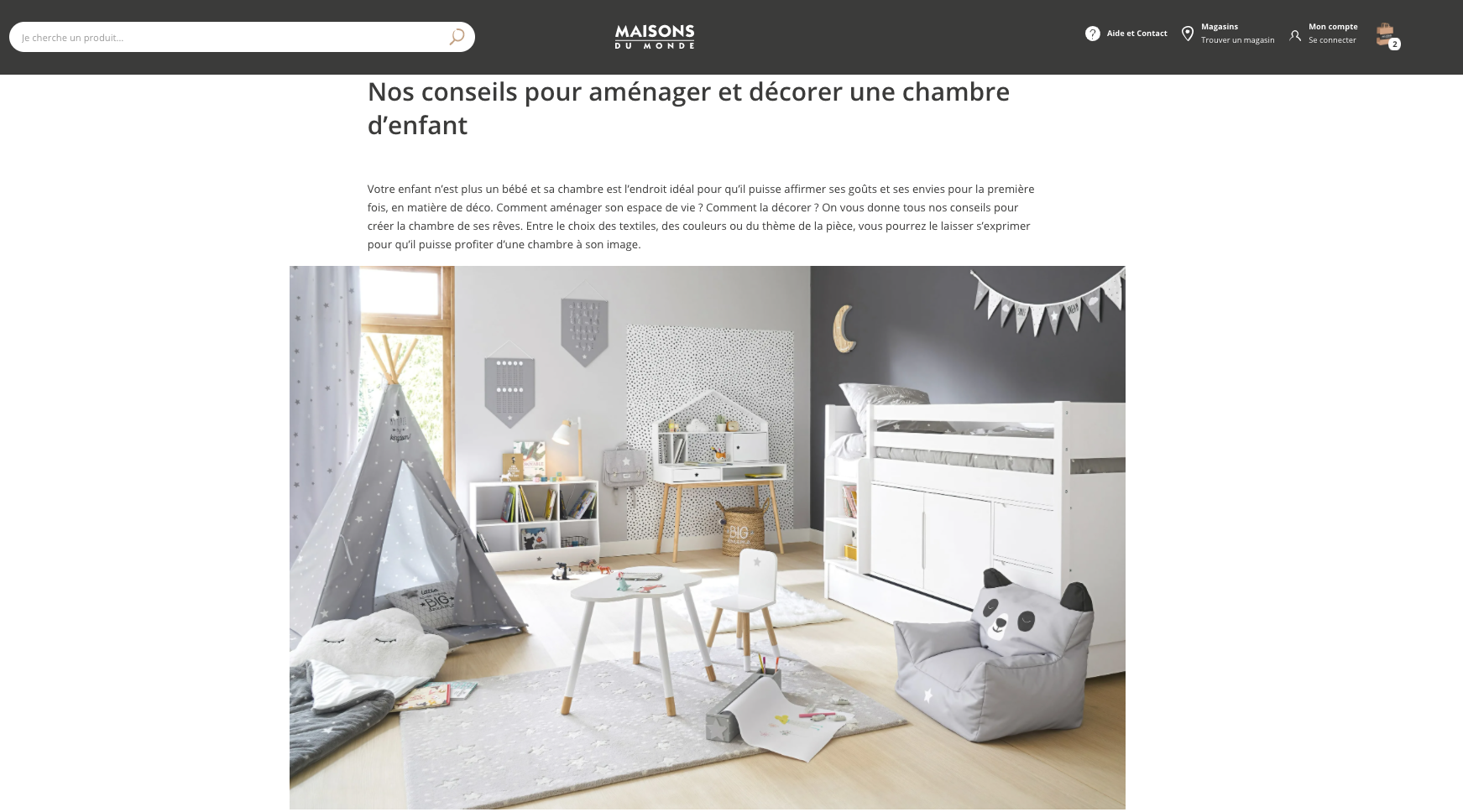 Maisons du Monde utilise le content marketing pour se différencier de ses concurrents sur Internet